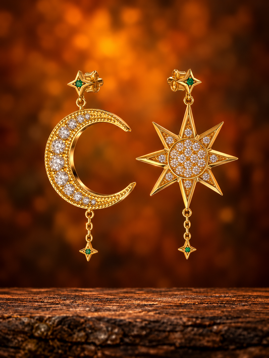 Taryn's Moon & Star Earrings