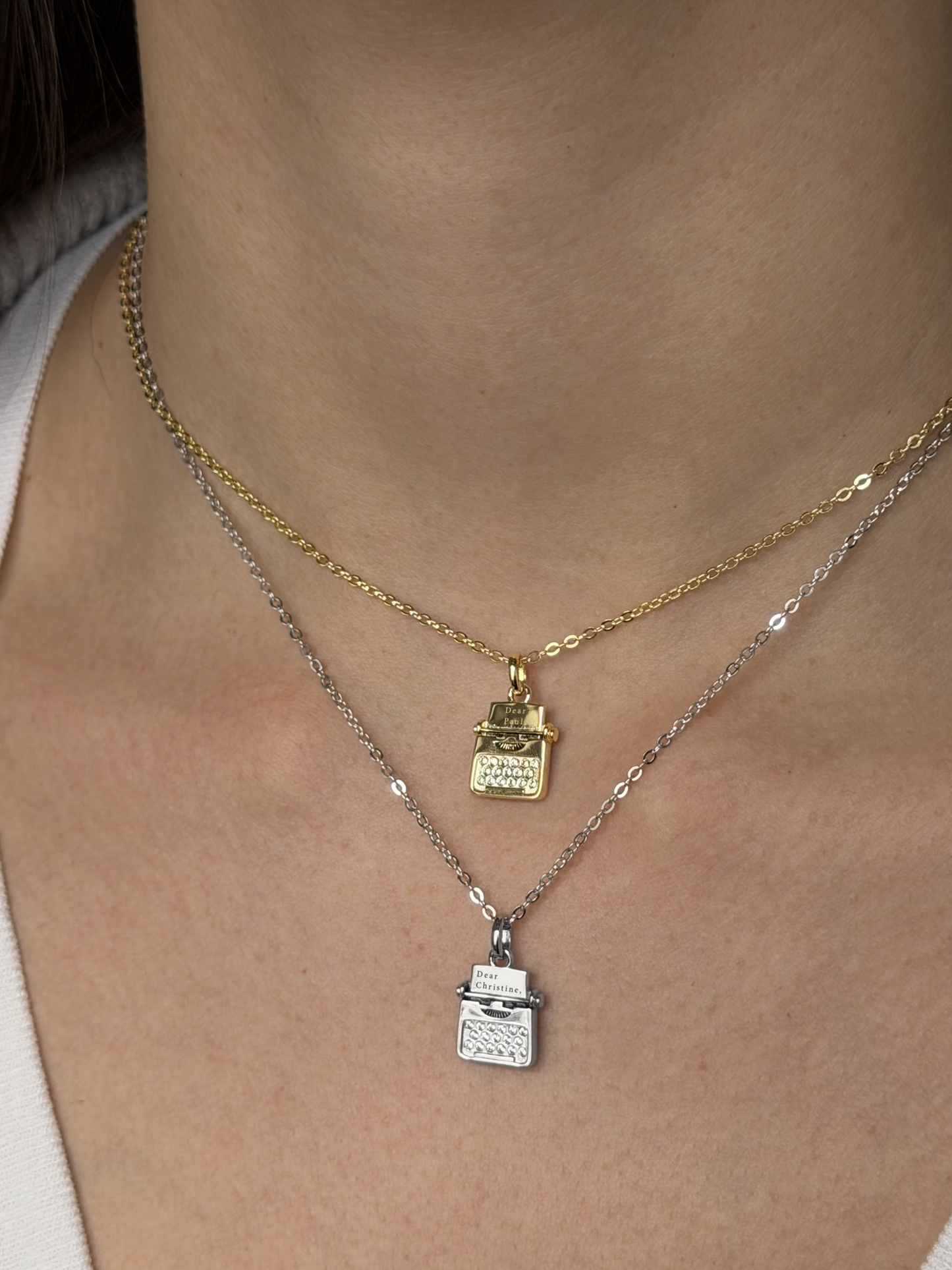 Customized Typewriter Necklace