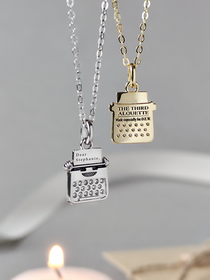 Customized Typewriter Necklace