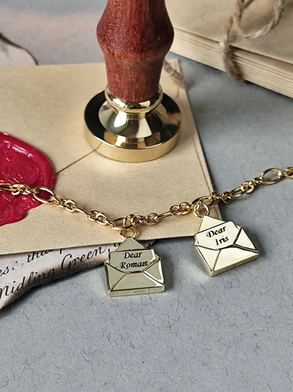 Envelopes Charms Bracelet