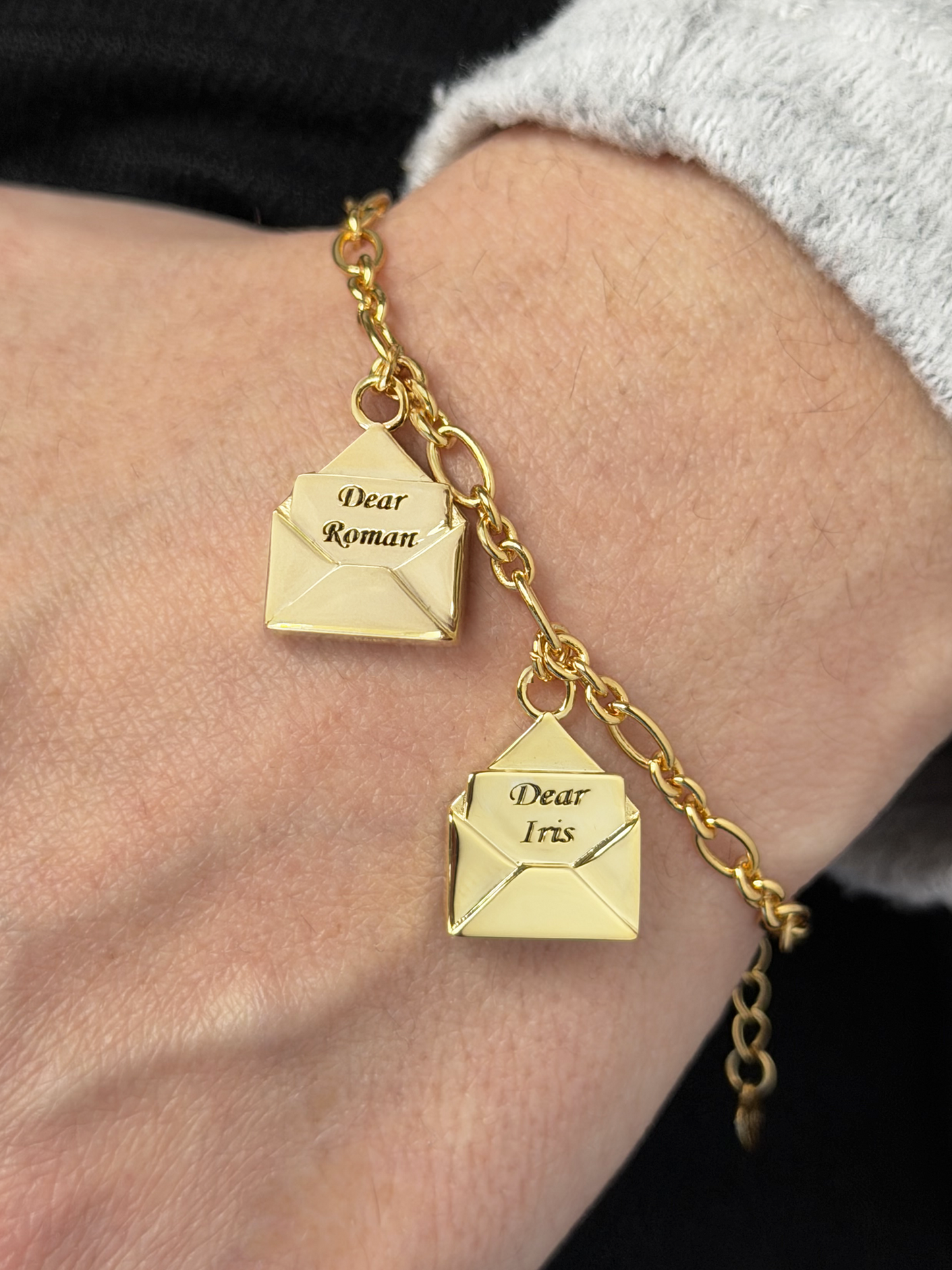 Envelopes Charms Bracelet