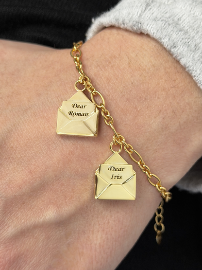 Envelopes Charms Bracelet
