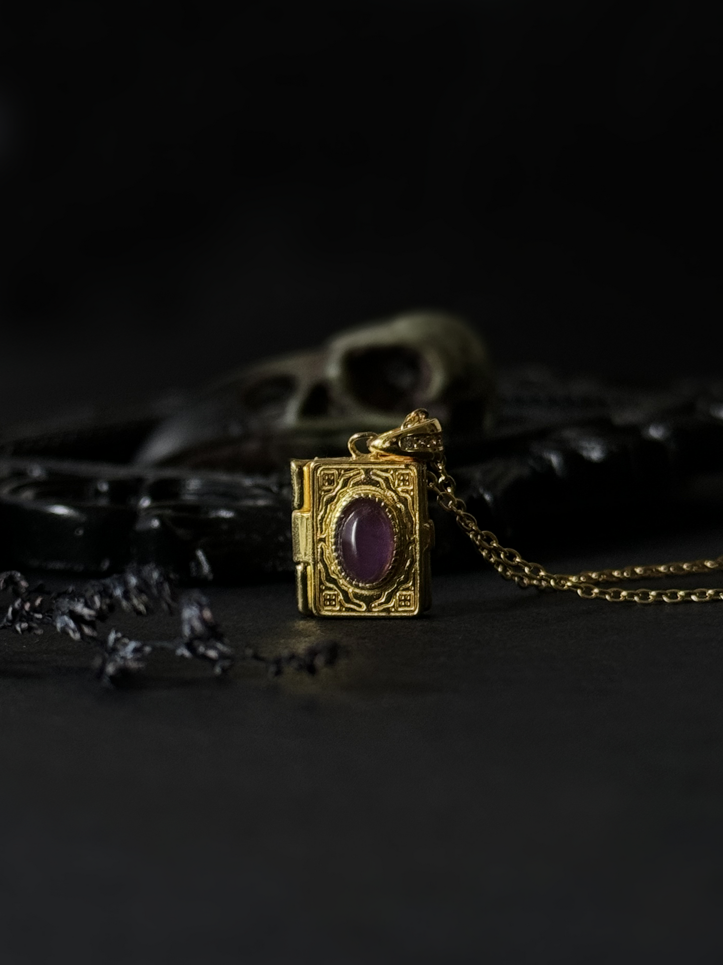 La Prima's Grimoire Locket Necklace