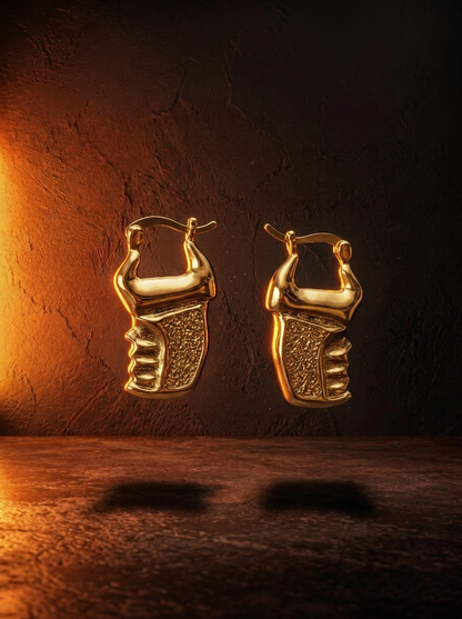 Taser Gun Hoop Earrings