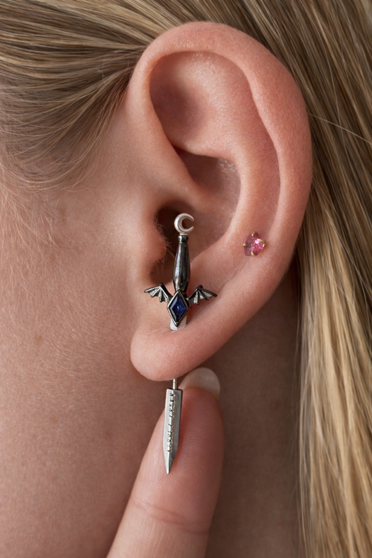 Truth-Teller Dagger Ear Cuff
