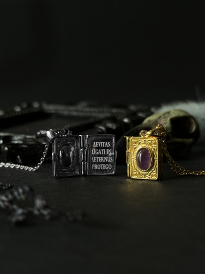 La Prima's Grimoire Locket Necklace