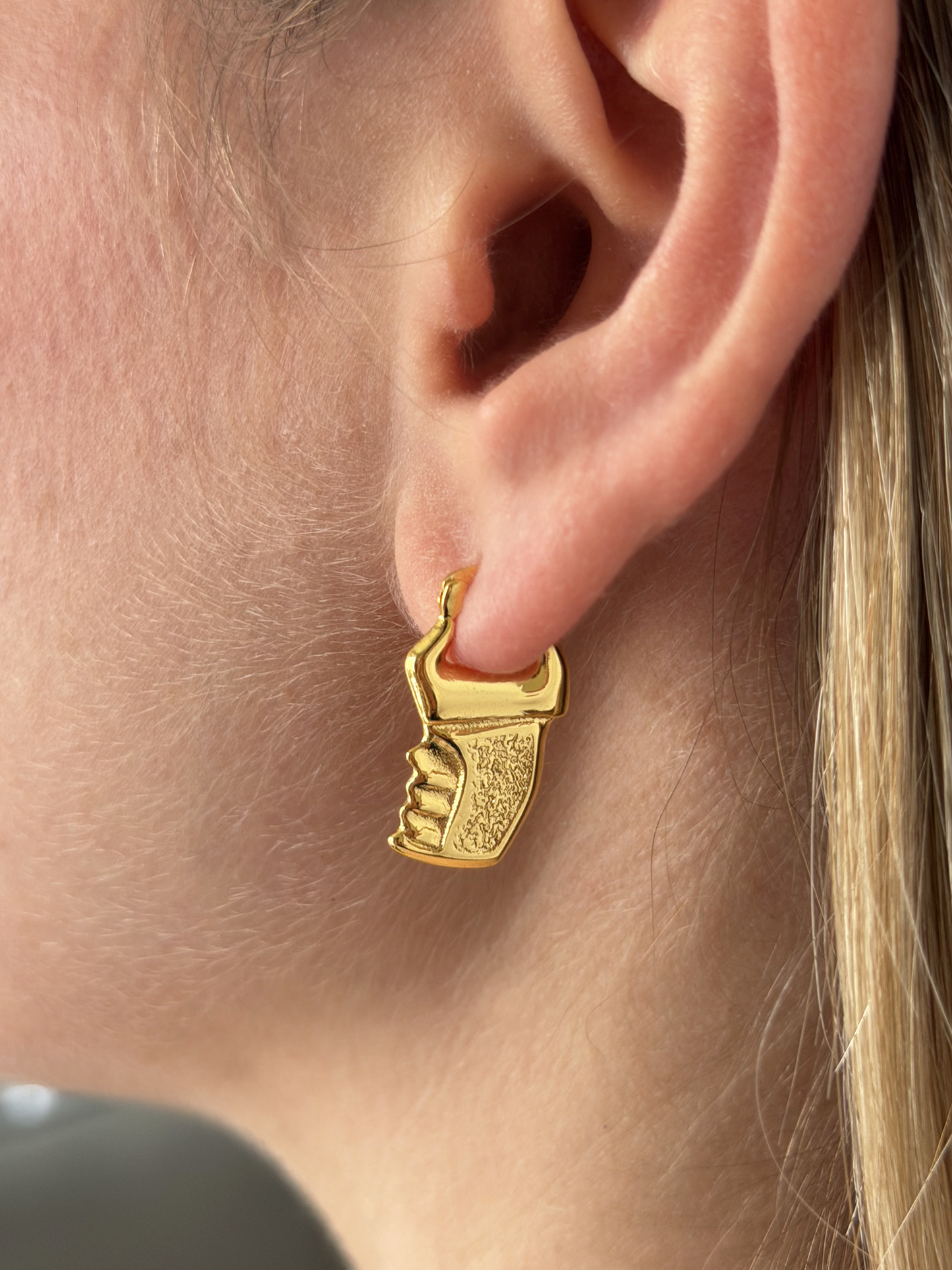 Taser Gun Hoop Earrings
