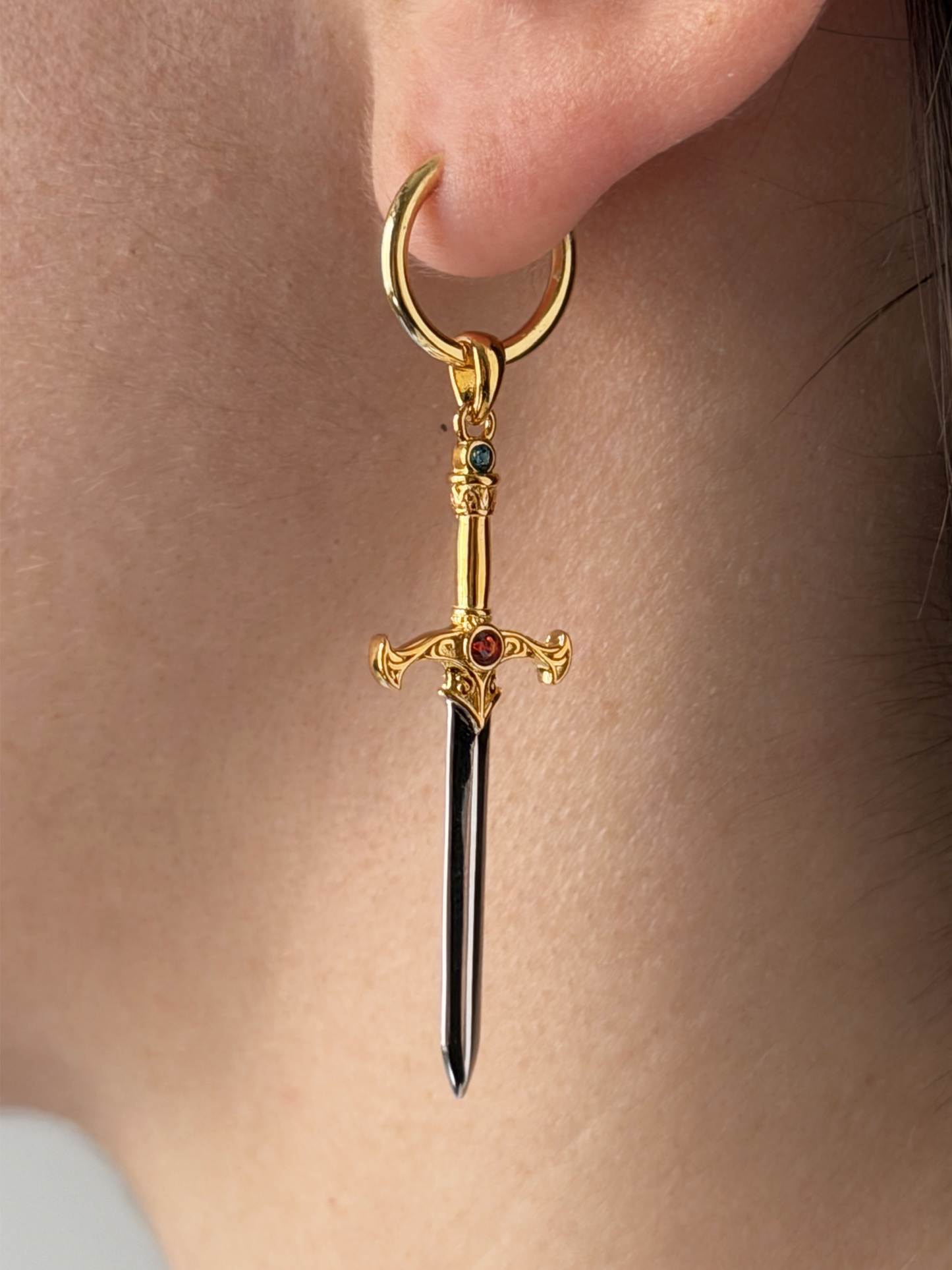 Killing Gods Sword Hoop Earring