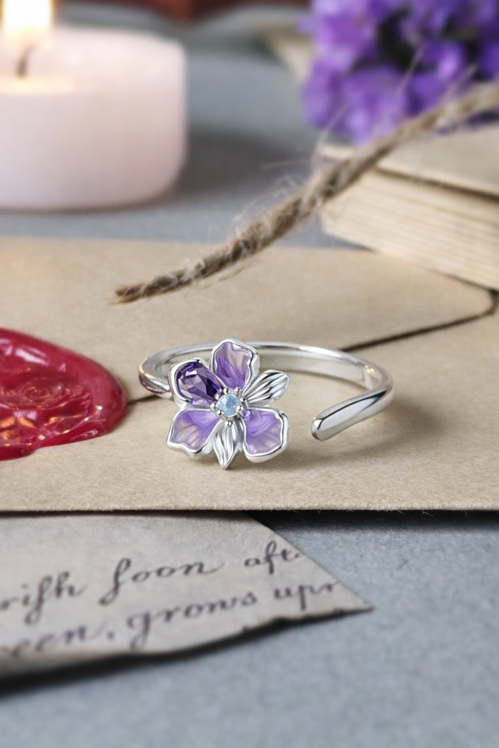 Iris Flower Ring