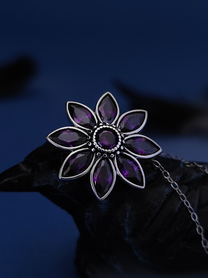 Midnight Flower Necklace