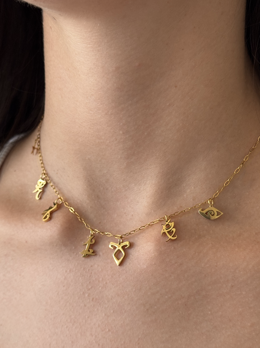 Runes Charms Necklace