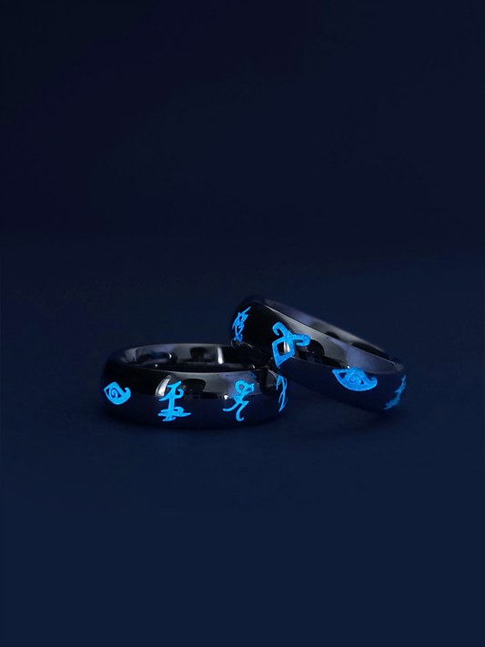 Glow in the Dark Runes Ring