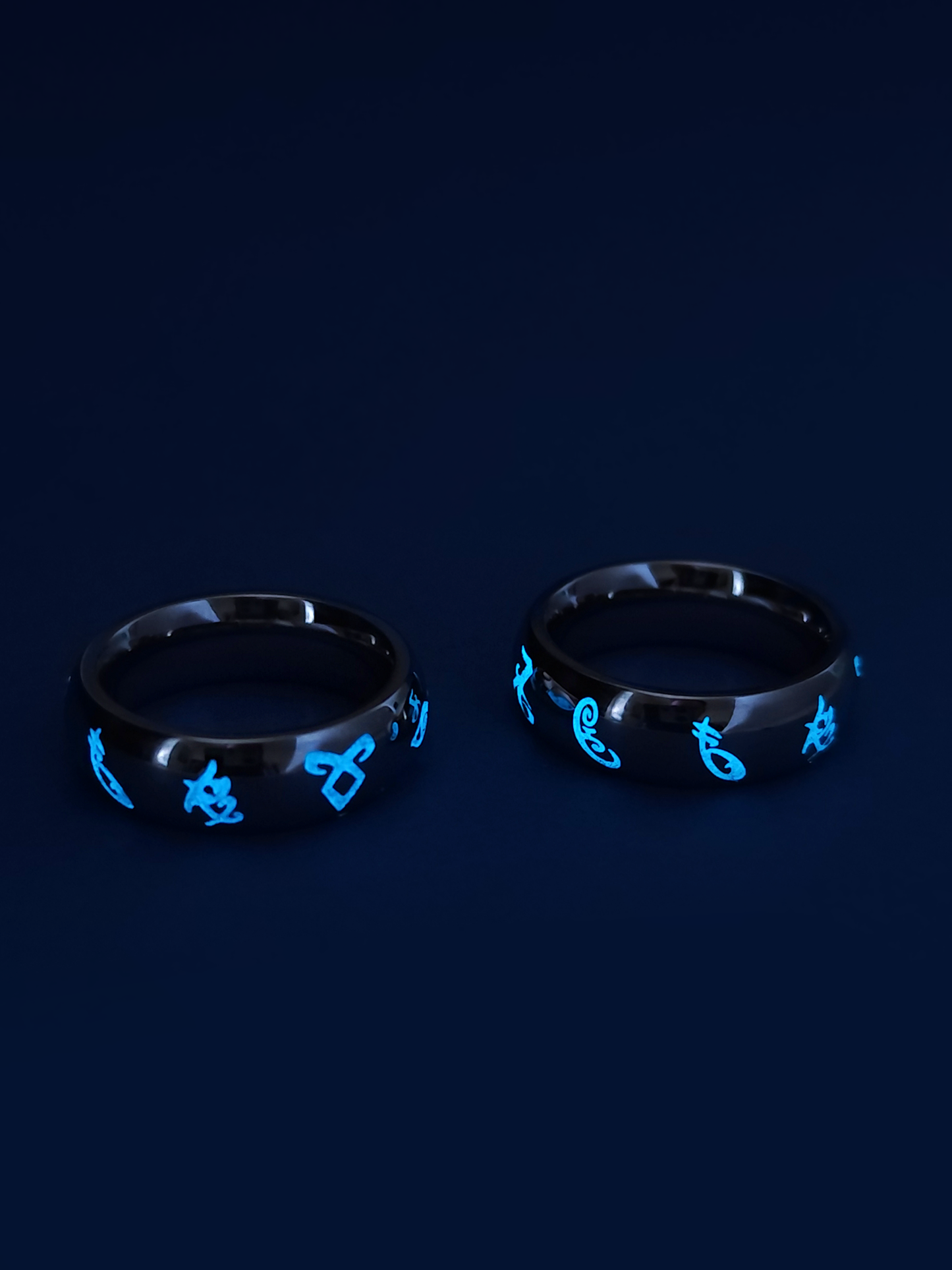 Glow in the Dark Runes Ring