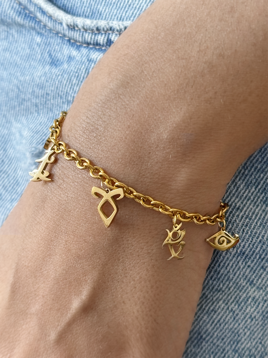 Runes Charms Bracelet