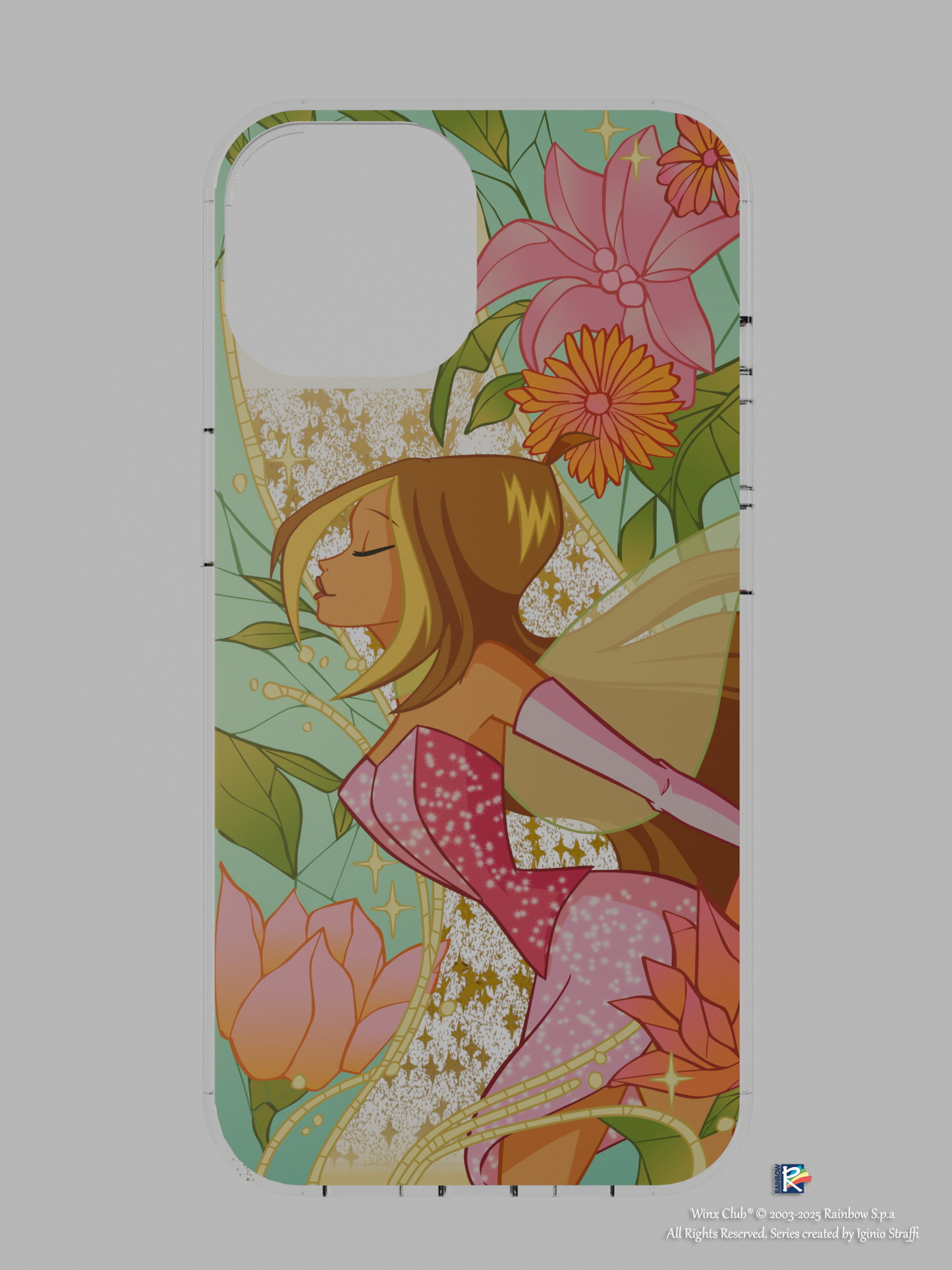 Flora Liquid Glitter iPhone / Samsung Cover