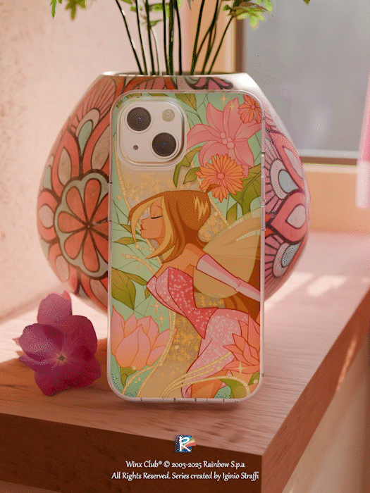 Flora Liquid Glitter iPhone / Samsung Cover