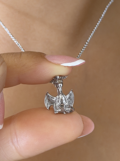 Liam's Dragon Wood Figure Necklace