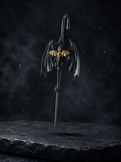 Violet Dragon Relic Ear Cuff