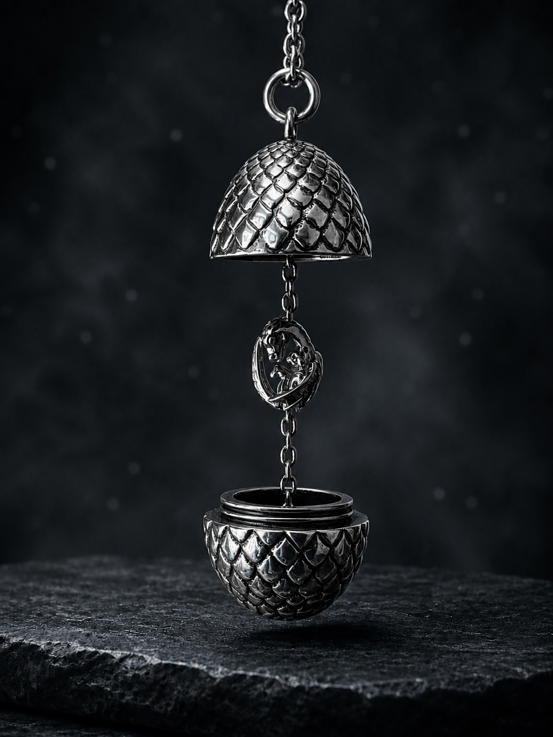 Dragon Eggs Locket Necklace