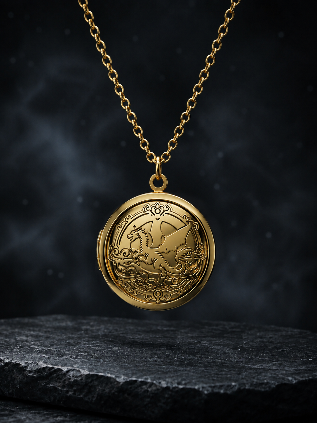 Fourth Wing Locket Necklace