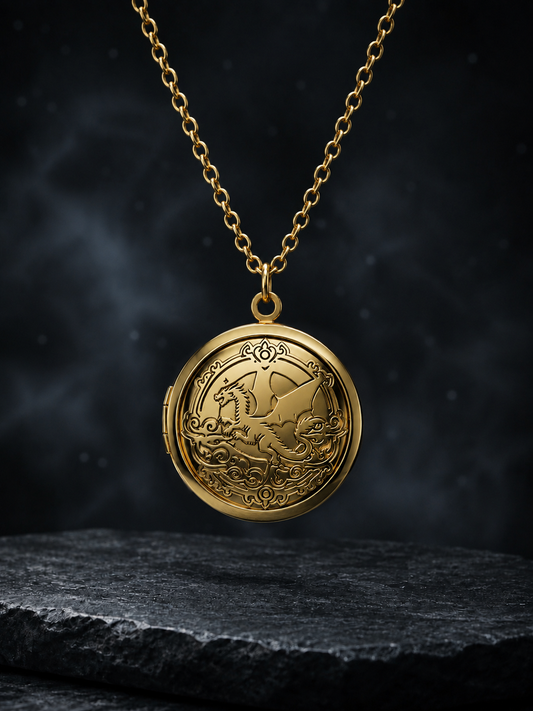 Fourth Wing Locket Necklace