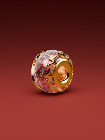 Stormy Crystal Power Bead