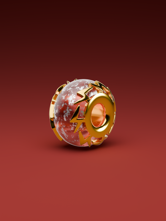 Stormy Crystal Power Bead