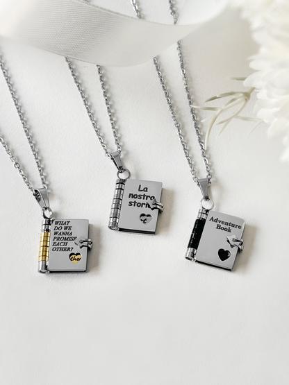 Openable Book Necklace