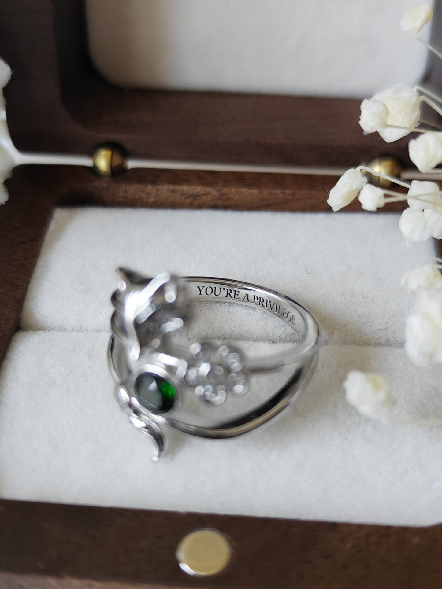 Lowe White Wolf Ring