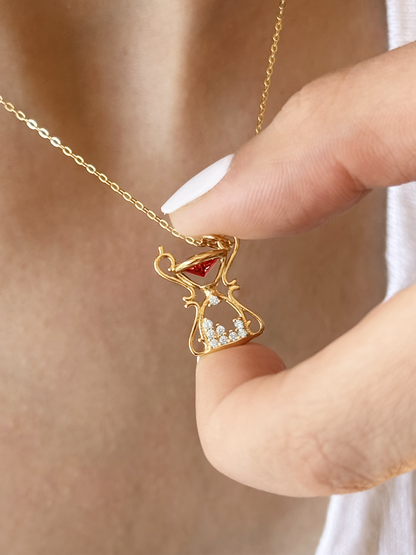 Caraval Hourglass Game Necklace