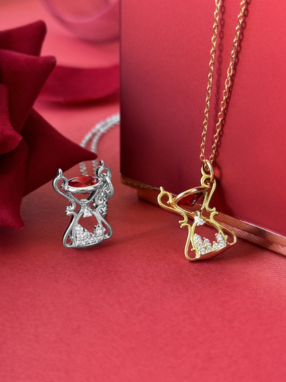 Caraval Hourglass Game Necklace