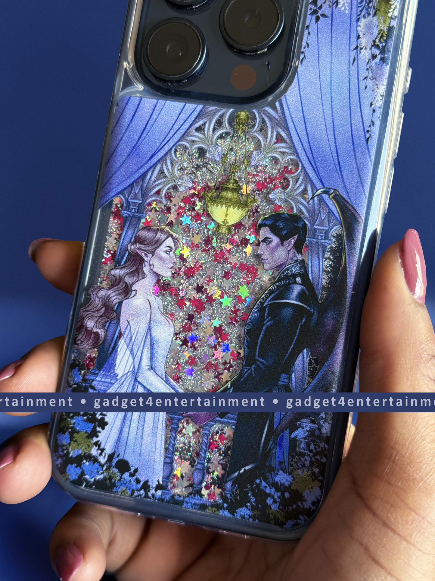 City of Starlight Liquid Glitter iPhone Case