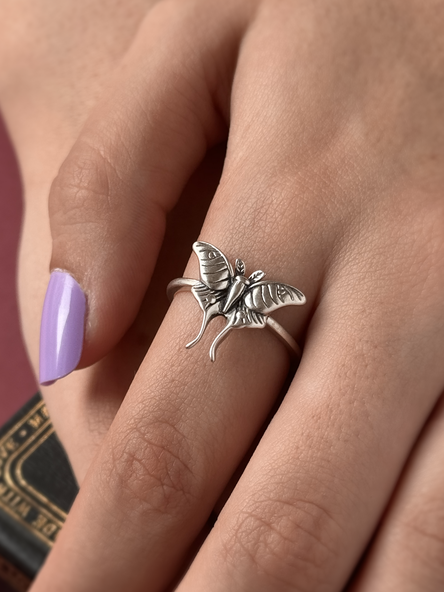 Rune Moth Ring