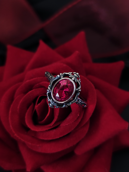 Rune Vintage Ruby Ring