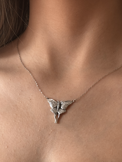 Rune Moth Necklace