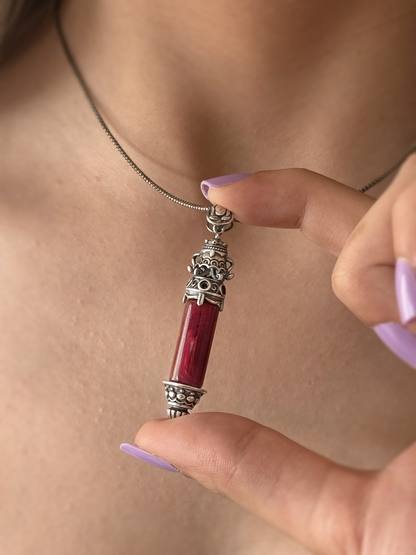 Rune Blood Vial Necklace