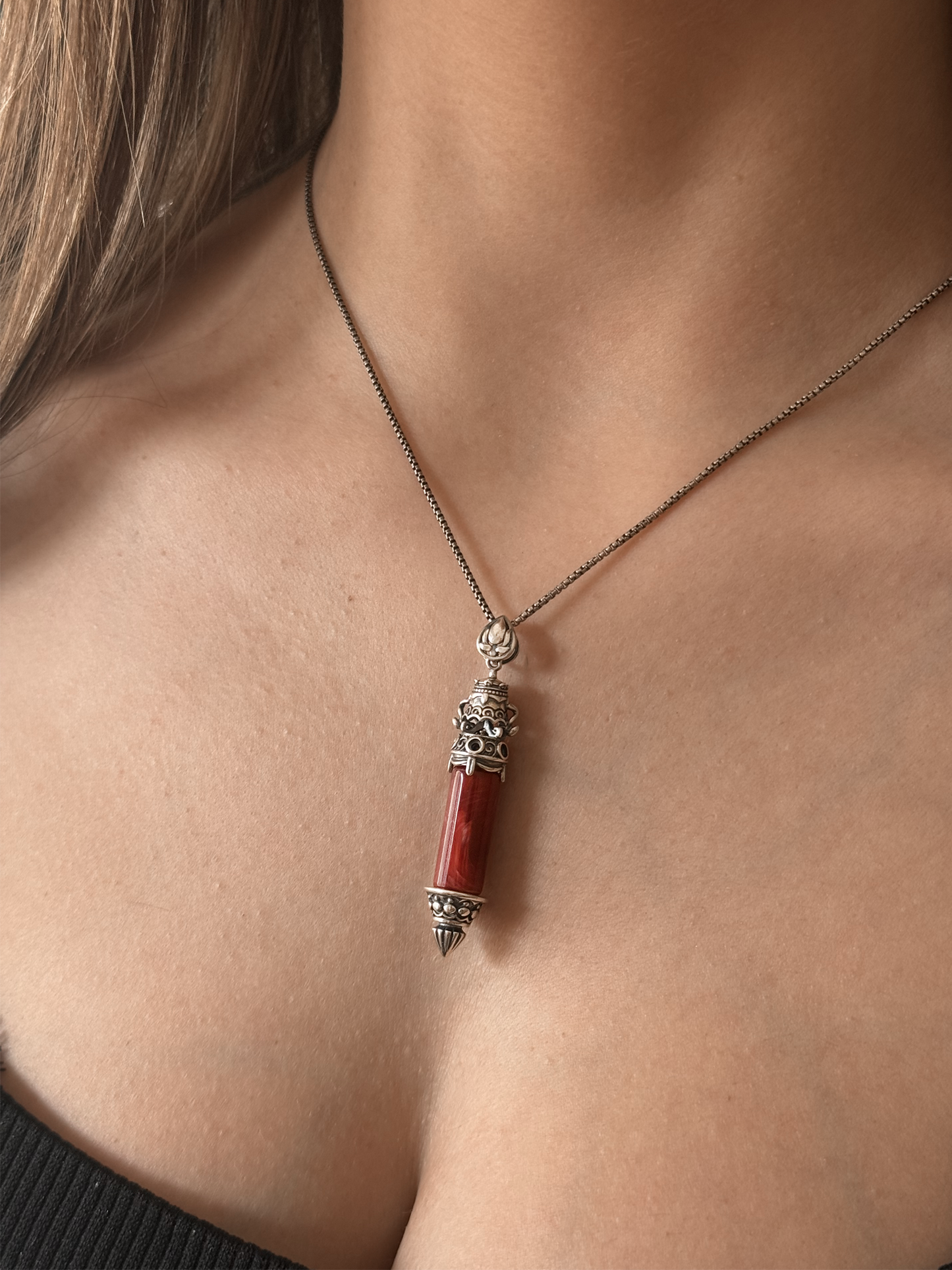 Rune Blood Vial Necklace