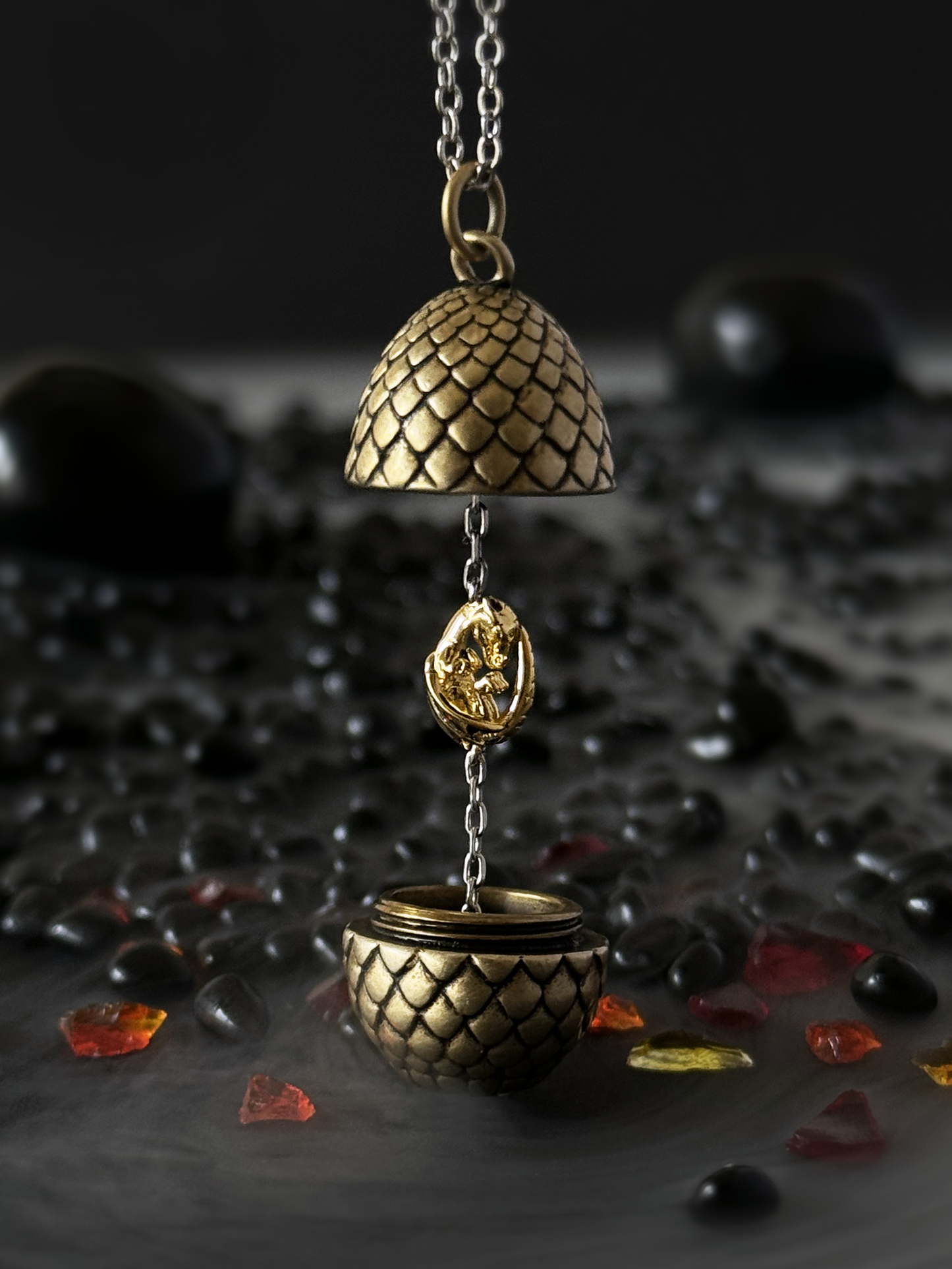 Dragon Egg Locket Necklace