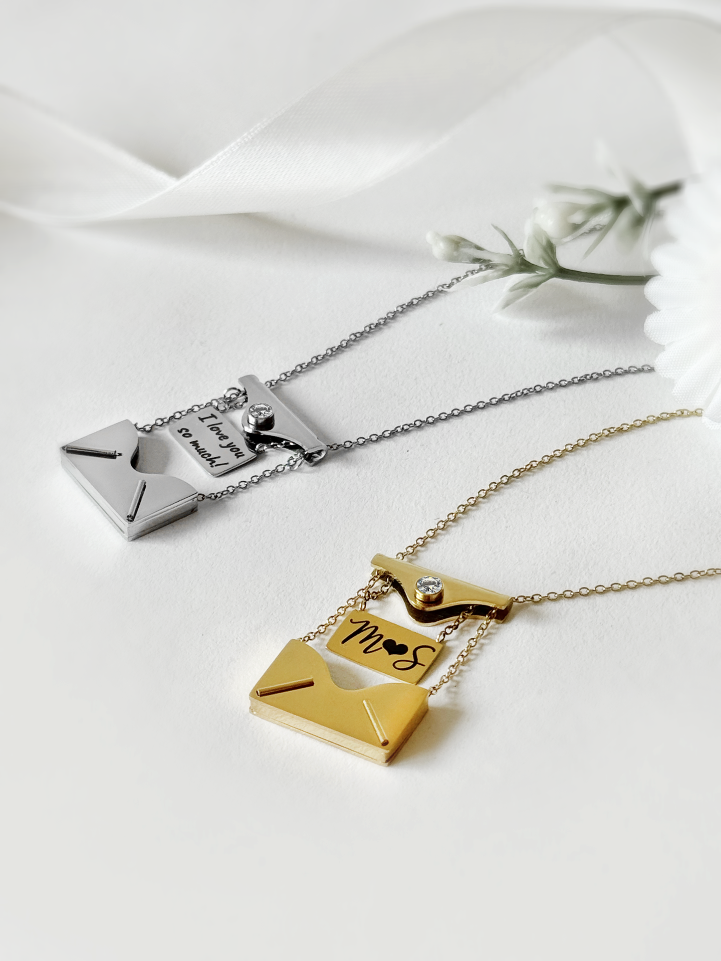 Mini Envelope Letter Necklace