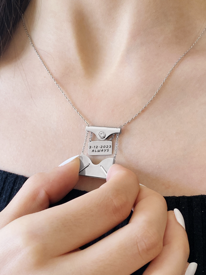 Mini Envelope Letter Necklace