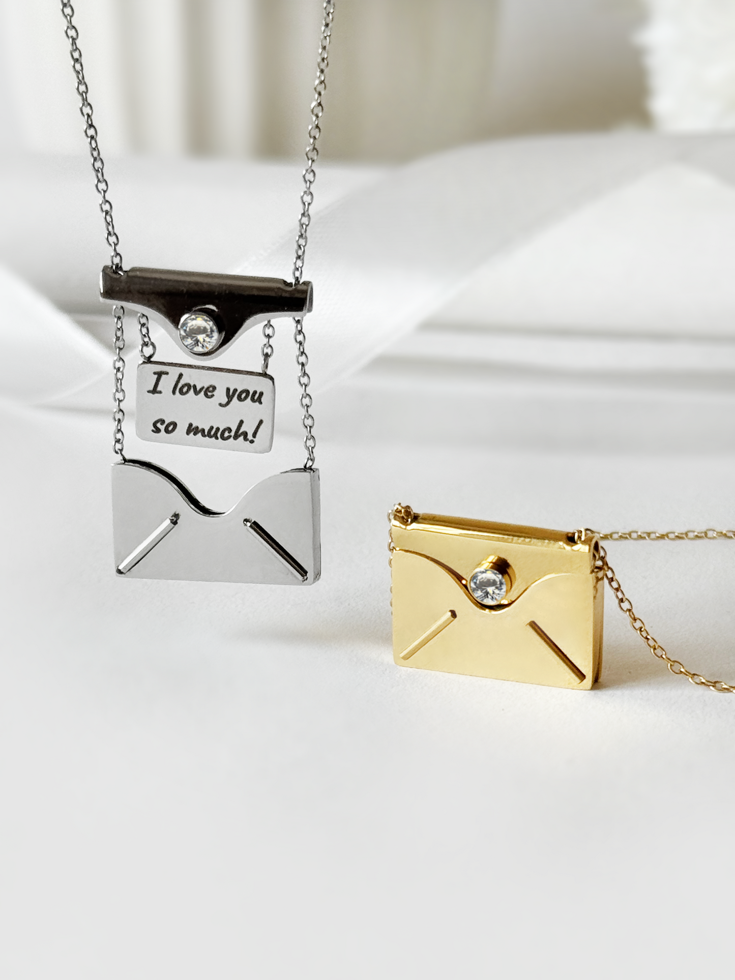 Mini Envelope Letter Necklace