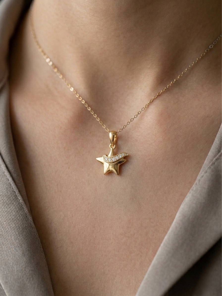 The Star with the Scarf Necklace