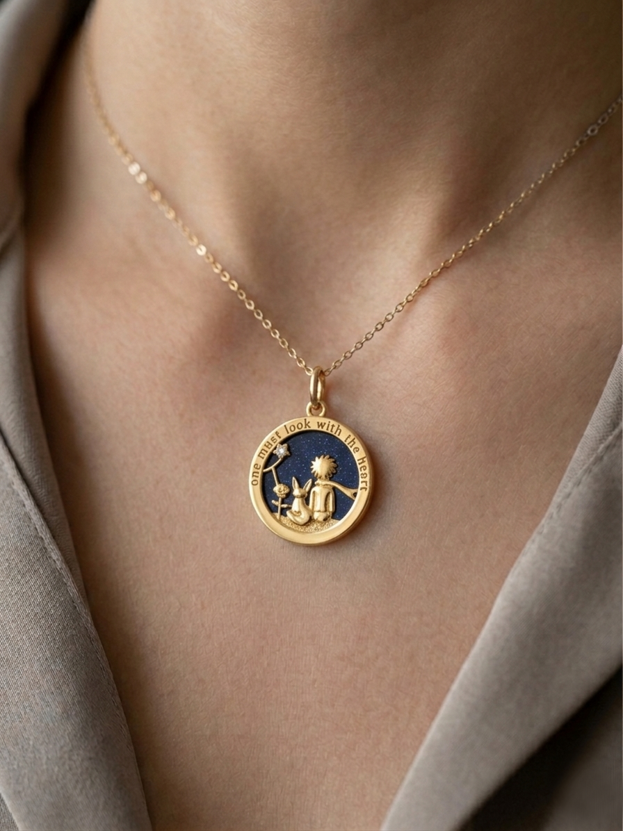The Little Prince Sandstone Necklace