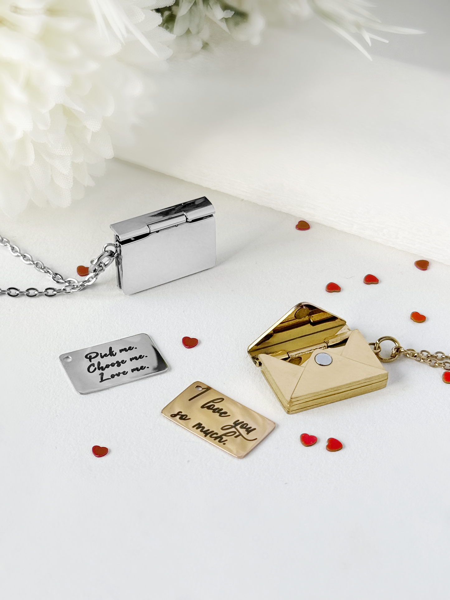 Openable Envelope Letter Necklace