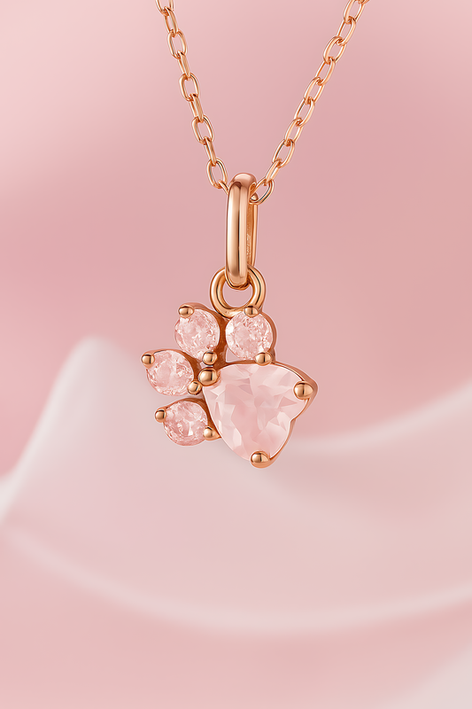 Evangeline Fox Paw Necklace