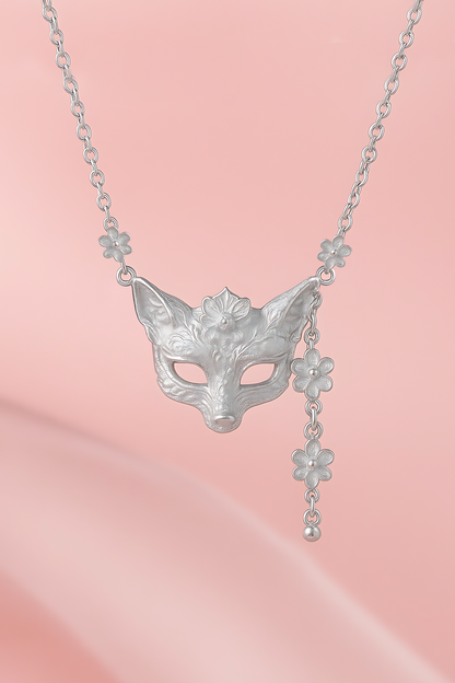 The Ballad of Never After Fox Mask Necklace