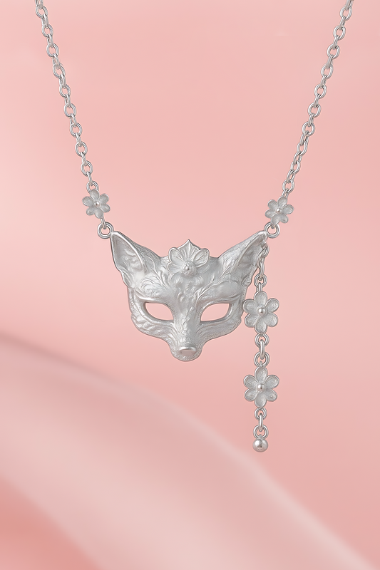 The Ballad of Never After Fox Mask Necklace