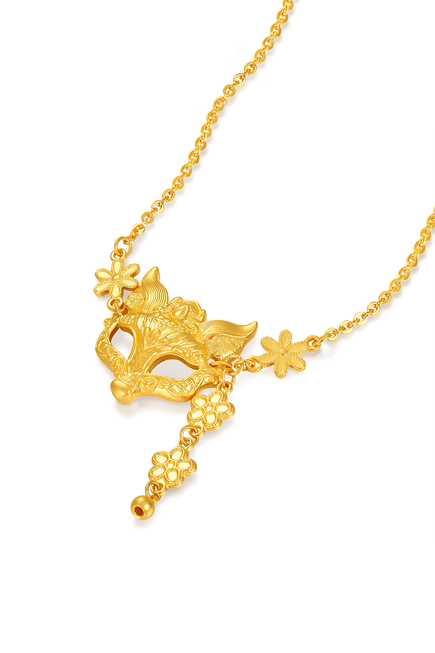 The Ballad of Never After Fox Mask Necklace
