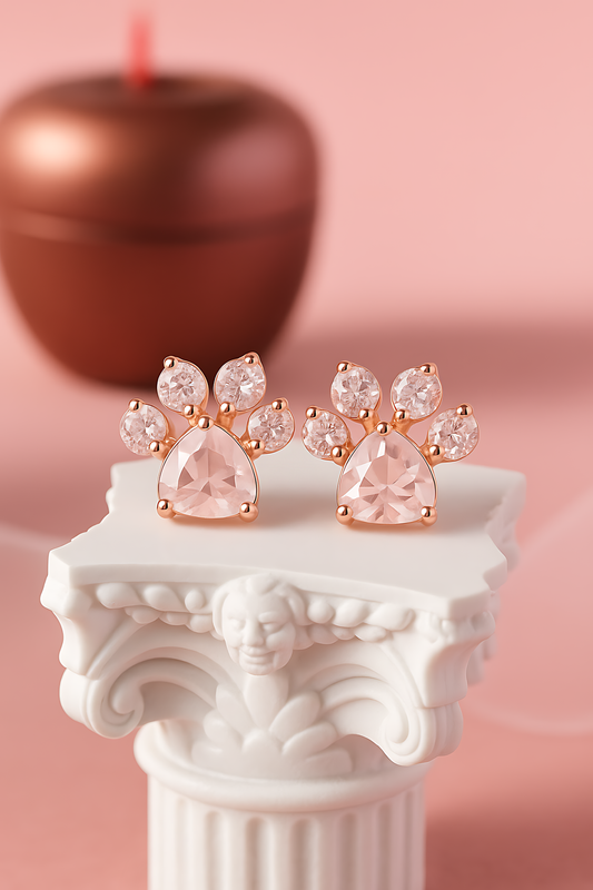 Evangeline Fox Paw Earrings