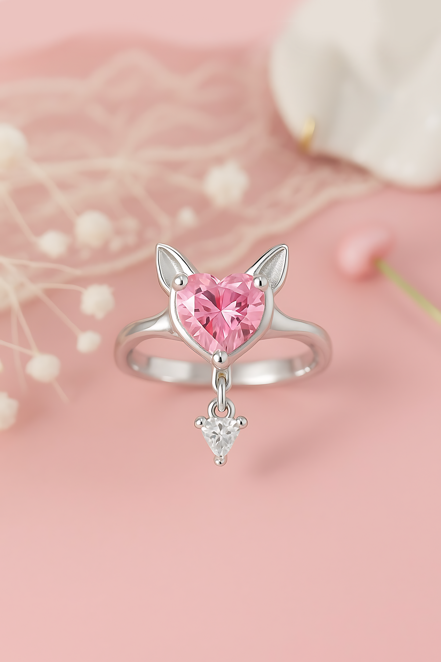 Evangeline Fox Heart Ring